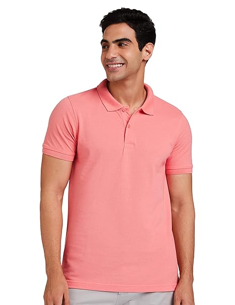Amazon Brand - Symbol Men's Cotton Rich Solid Polo Tshirt | Collar Tshirts | Half Sleeves | Plain-Regular Fit (Available in Plus Size - Image 2